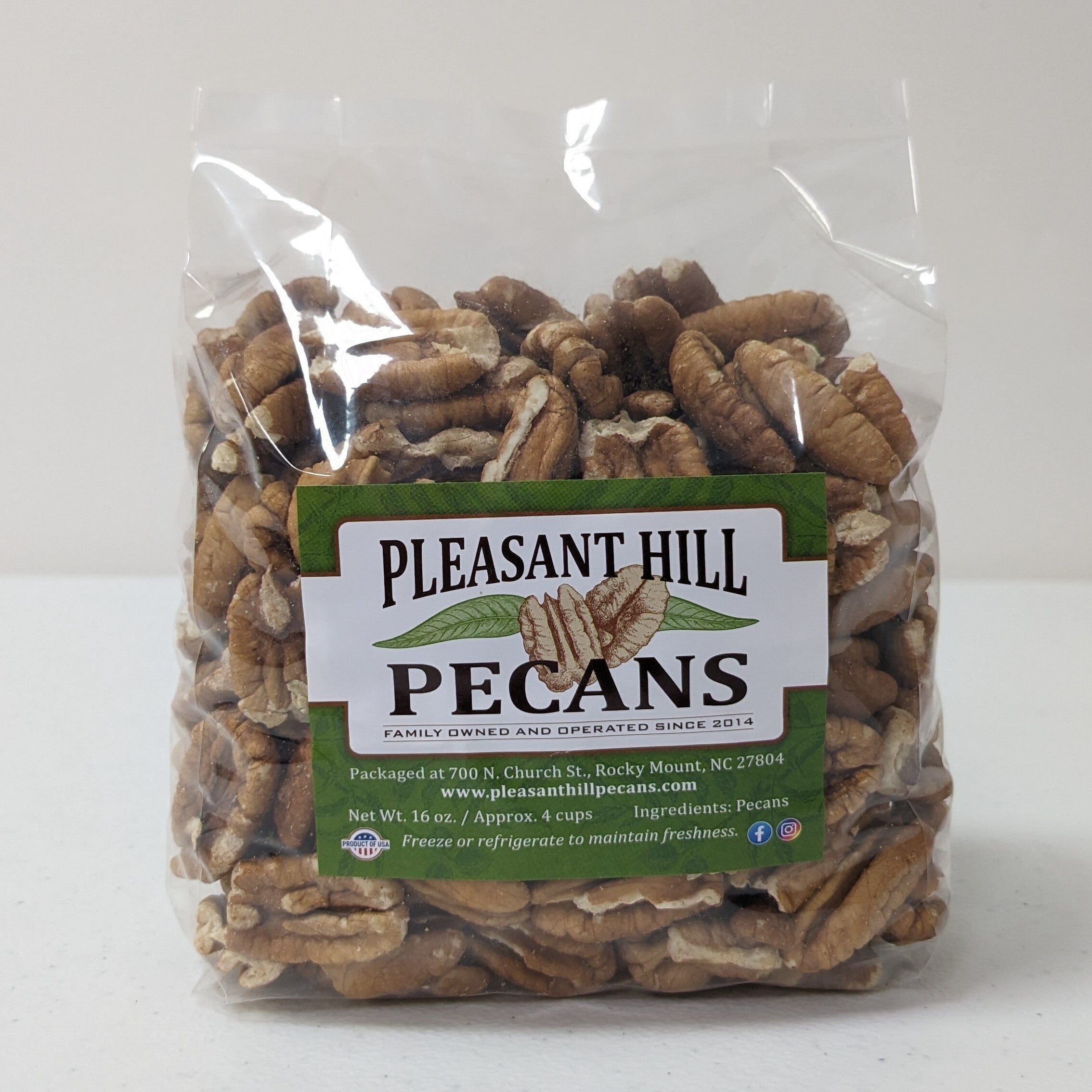 1 Pound Bag Of Halves Pleasant Hill Pecans 1-pound-bag-of-halves-pleasant-hill-pecans
